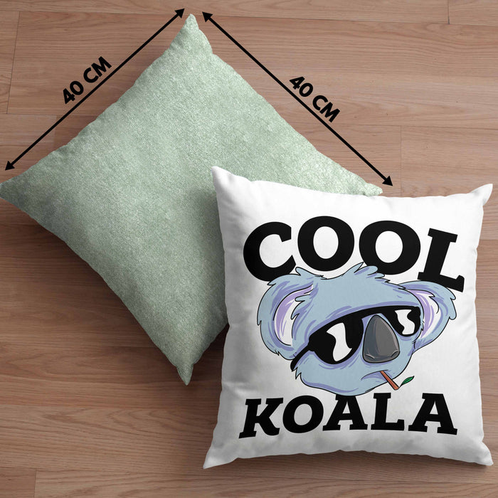 Kissen mit Füllung 40x40 Koala Geschenkidee für Koala-Liebhaber Kissen mit Füllung 40x40 Koala-Aufdruck (Grau) Grün Trendation
