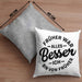 Lustiger Spruch Geschenk Kissen mit Füllung 40x40 Früher War Alles Besser Ich Bin Von Früher Geschenkidee Männer Kollegen (Grau) Grau Trendation