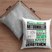Naturmaler Geschenk Kaffee-Kissen mit Füllung 40x40 Geschenkidee für Naturmaler Ich Bin Naturmaler Ich Kann Es Dir Erklären Jedoch Nicht Für Dich Verstehen Spruch Lustig (Grau) Grau Trendation