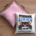 Chihuahua Besitzerin Kissen mit Füllung 40x40 Geschenk Lustiger Spruch Geschenkidee Personal Stalker (Grau) Rosa Trendation