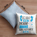 Hundeausführer Kissen mit Füllung 40x40 So Sieht Ein Richtig Cooler Hundeausführer Aus Geschenk Lustiger Spruch Geschenkidee (Grau) Blau Trendation