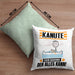 Kanute Kissen mit Füllung 40x40 Geschenk für Kanute Der Mann Der Alles Kann Geschenkidee zum Geburtstag (Grau) Grün Trendation