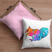 Bunte Eichhörnchen Kissen mit Füllung 40x40 Geschenk für Natur- und Tierwohlhaber (Grau) Rosa Trendation