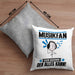Musikfan Kissen mit Füllung 40x40 Geschenk für Musikfan Der Mann Der Alles Kann Geschenkidee zum Geburtstag (Grau) Grau Trendation