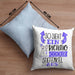 Stiefenkel Kissen mit Füllung 40x40 Geschenk So Sieht Ein RIchtig Cooler Stiefenkel Aus Geschenkidee Lustiger Spruch Geburtstag (Grau) Blau Trendation