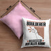 Boulderer Kissen mit Füllung 40x40 Geschenk für Boulderer Der Mann Der Alles Kann Geschenkidee zum Geburtstag (Grau) Rosa Trendation