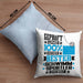 Schwimmsportler Geschenk Lustiger Spruch für Schwimmsportler Geschenkidee Bester Schwimmsportler Der WeltKissen mit Füllung 40x40 (Grau) Blau Trendation