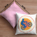 Moutainbike Geschenk Kissen mit Füllung 40x40 Mountainbiker Geschenkidee Kinder Männer Accessories Grafik MTB ler (Grau) Rosa Trendation