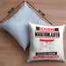 Marathonläufer Kissen mit Füllung 40x40 Geschenk für Marathonläufer Geburtstag Lustiger Spruch Was Ist Deine Superkraft (Grau) Blau Trendation