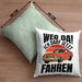 Führerschein Bestanden Geschenk Kissen mit Füllung 40x40 Führerscheinprüfung Bestanden Geschenkidee Weg Da Ich Darf Jetzt Fahren (Grau) Grün Trendation