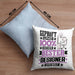 Designer Geschenk Lustiger Spruch für Designer Geschenkidee Bester Designer Der WeltKissen mit Füllung 40x40 (Grau) Blau Trendation