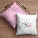 Lustige Fechten-Kissen mit Füllung 40x40 Geschenk für Fechter Herzschlag (Grau) Rosa Trendation