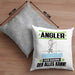 Angler Kissen mit Füllung 40x40 Geschenk für Angler Der Mann Der Alles Kann Geschenkidee zum Geburtstag (Grau) Grau Trendation