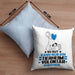 Tierheimvolontär Geschenk Kissen mit Füllung 40x40 So Gut Kann Nur Ein Tierheimvolontär Aussehen Geschenkidee (Grau) Blau Trendation