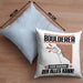 Boulderer Kissen mit Füllung 40x40 Geschenk für Boulderer Der Mann Der Alles Kann Geschenkidee zum Geburtstag (Grau) Blau Trendation