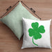 St Patricks Day Kissen mit Füllung 40x40 Klee Kleeblatt Irisch Irland Geschenkidee (Grau) Grün Trendation