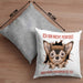 Chihuhahua Besitzer Kissen mit Füllung 40x40 Geschenk Geschenkidee Frauchen Herrchen Ich Bin Nicht Perfekt Aber Mein Chihuaha Ist Es (Grau) Grau Trendation