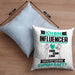 Influencer Kissen mit Füllung 40x40 Geschenk für Influencer Geburtstag Lustiger Spruch Was Ist Deine Superkraft (Grau) Blau Trendation