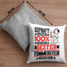 Tonmeister Geschenk Lustiger Spruch für Tonmeister Geschenkidee Bester Tonmeister Der WeltKissen mit Füllung 40x40 (Grau) Grau Trendation