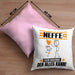 Neffe Kissen mit Füllung 40x40 Geschenk für Neffe Der Mann Der Alles Kann Geschenkidee zum Geburtstag (Grau) Rosa Trendation