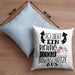 Bogenschütze Kissen mit Füllung 40x40 Geschenk So Sieht Ein Richtig Cooler Bogenschütze Aus Geschenkidee Spruch Lustig (Grau) Blau Trendation
