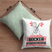 Rocker Geschenk Kissen mit Füllung 40x40 Ich Bin Rocker Aber Sag Doch Einfach Superheld Lustige Geschenkdiee für Rocker (Grau) Grün Trendation