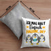 Pinguine Geschenk Kissen mit Füllung 40x40 Mädchen Geschenkdiee Pinguin-Liebhaberin Ich Mag Halt Einfach Pinguine Ok (Grau) Grau Trendation