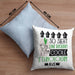 Ethnologin Geschenk Kissen mit Füllung 40x40 Geschenkidee für Ethnologin Geburtstag Weihnachten Spruch So Sieht Eine Richtig Coole Ethnologin Aus (Grau) Blau Trendation