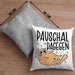 Katzen Kissen mit Füllung 40x40 Pauschal Dagegen Katze Katzenliebhaber Kater Geschenk Miau Katzenbesitzerin Geschenkidee Humor Sarkasmus (Grau) Grau Trendation