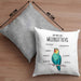 Lustige Wellensittich-Kissen mit Füllung 40x40 Geschenk für Wellensittich-Besitzer (Grau) Grau Trendation