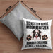 Border Collies Besitzer Kissen mit Füllung 40x40 Geschenk Lustiger Spruch Geschenkidee Besitzerin Border Collies Haben Personal (Grau) Grau Trendation