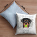 Rottweiler Besitzer Kissen mit Füllung 40x40 Geschenk Lustiger Spruch Geschenkidee Besitzerin Ich Bin Nicht toll Aber Mein Rottweiler Ist Es (Grau) Blau Trendation