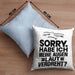 Lustiger Spruch Kissen mit Füllung 40x40 Sarkasmus Humor Sorry Habe Ich Meine Augen Laut Verdreht Kollegin Geschenkidee (Grau) Blau Trendation