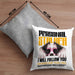 Border Collies Besitzerin Kissen mit Füllung 40x40 Geschenk Lustiger Spruch Geschenkidee Personal Stalker (Grau) Grau Trendation
