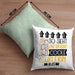 Curlerin Geschenk Kissen mit Füllung 40x40 Geschenkidee für Curlerin Geburtstag Weihnachten Spruch So Sieht Eine Richtig Coole Curlerin Aus (Grau) Grün Trendation