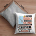 Taucher Geschenk Kissen mit Füllung 40x40 Lustiger Spruch Erheben Sie Sich Der Taucher Betritt den Raum (Grau) Grau Trendation