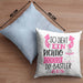 So Sieht Ein Richtig Cooler DIY-Bastler Aus Geschenk Kissen mit Füllung 40x40 Lustiger Spruch Geschenkidee (Grau) Blau Trendation
