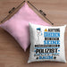 Polizist Geschenk Kissen mit Füllung 40x40 Lustiger Spruch Erheben Sie Sich Der Polizist Betritt den Raum (Grau) Rosa Trendation