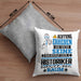 Historiker Geschenk Kissen mit Füllung 40x40 Lustiger Spruch Erheben Sie Sich Der Historiker Betritt den Raum (Grau) Grau Trendation
