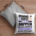 Rapper Geschenk Kissen mit Füllung 40x40 Lustige Geschenkidee für Rapper Geburtstag Niemand Ist Perfekt Aber Als Rapper Ist Man Nah Dran (Grau) Grau Trendation