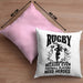 Rugby Kissen mit Füllung 40x40 Geschenk Spruch Geschenkidee für Rugbyspieler (Grau) Rosa Trendation