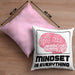 Entrepreneur Kissen mit Füllung 40x40 Entrepreneurship Geschenk Spruch Motivation Idee Mindset (Grau) Rosa Trendation