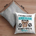 Chihuhahua Besitzer Kissen mit Füllung 40x40 Geschenk Das Ist Chihuhahua Glitzer Hundehaare Geschenkidee Frauchen Herrchen (Grau) Grau Trendation