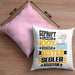 Segler Geschenk Lustiger Spruch für Segler Geschenkidee Bester Segler Der WeltKissen mit Füllung 40x40 (Grau) Rosa Trendation