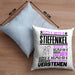 Stiefenkel Geschenk Kaffee-Kissen mit Füllung 40x40 Geschenkidee für Stiefenkel Ich Bin Stiefenkel Ich Kann Es Dir Erklären Jedoch Nicht Für Dich Verstehen Spruch Lustig (Grau) Blau Trendation