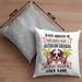 Australian Shepherd Besitzer Geschenk Kissen mit Füllung 40x40 Lustiger Spruch Australian Shepherd Liebhaber Geschenkidee Geburtstag Weihnachten Ich Arbeite Hart (Grau) Grau Trendation