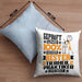 Tierheilpraktiker Geschenk Lustiger Spruch für Tierheilpraktiker Geschenkidee Bester Tierheilpraktiker Der WeltKissen mit Füllung 40x40 (Grau) Blau Trendation