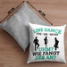 Lustige Line Dance Kissen mit Füllung 40x40 - Tolles Geschenk für Line Dance Enthusiasten (Grau) Grau Trendation