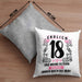 18er Geburtstag Kissen mit Füllung 40x40 Geschenk Mädchen Jungen Geschenkidee Lustig Spruch 18 Geschenke Geschenkideen zum 18 Bday 18. (Grau) Grau Trendation