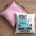 Musiklehrer Geschenk Lustiger Spruch für Musiklehrer Geschenkidee Bester Musiklehrer Der WeltKissen mit Füllung 40x40 (Grau) Rosa Trendation